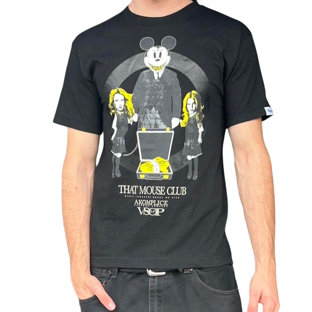 Akomplice “That Mouse Club” Graphic T-Shirt – Small NWT Streetwear Tee
